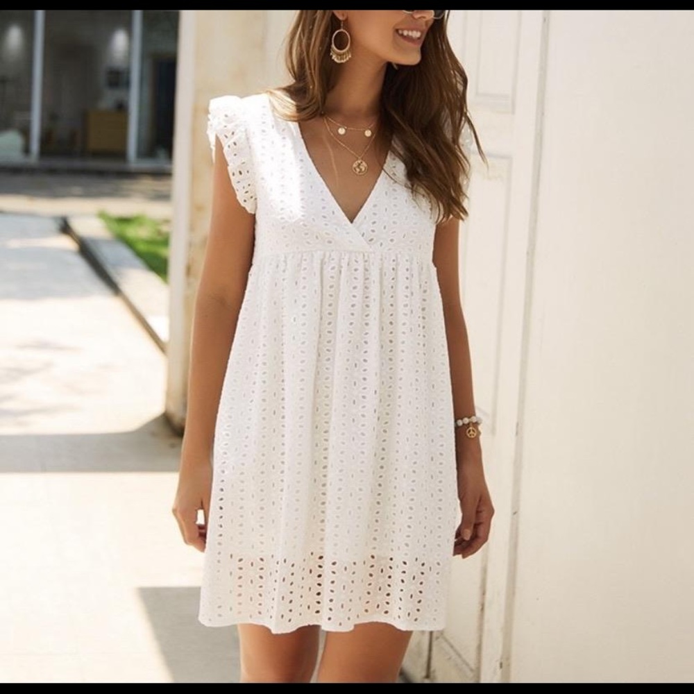 BOHO white dress
